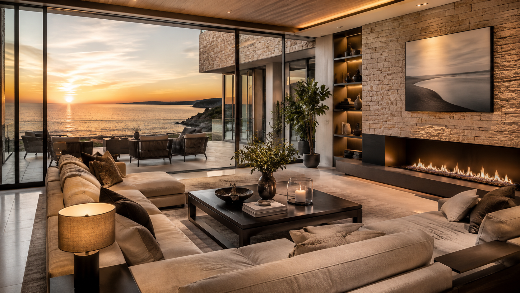 Modern luxury retreat property card